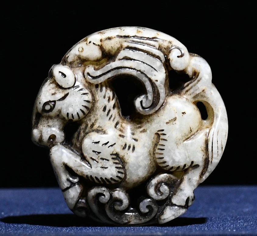 翡翠马动物中国风雕像、雕像| eBay