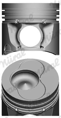 NÜRAL 87-114900-90 Kolben für AUDI,FORD,MULTICAR,SEAT,SKODA,VW