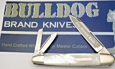 Vintage 1998 BULLDOG BRAND Solingen NEW ORLEANS KNIFE Anglo-Saxon Whittler Pearl