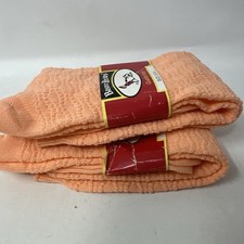Vintage BUSTER BROWN Children's Youth 8-9.5 Knee Socks TWO Peach