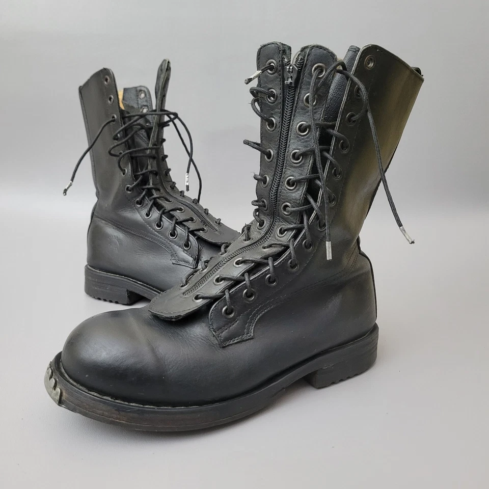 Bota de combate Tank Girl 1995 vintage con cordones cremallera talla Uk5 - 8 EE. UU. para mujer rara  Foto 4 de 4