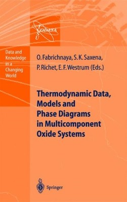 Fabrichnaya - rmodynamic Data Models and Phase Diagrams in Multicomp - X555z