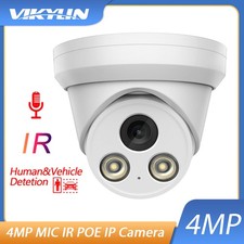 Vikylin 4MP POE IP Camera IR Home Surveillance Metal MIC Home Outdoor 2.8mm IP67