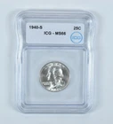 1940-S Washington Quarter MS66 ICG