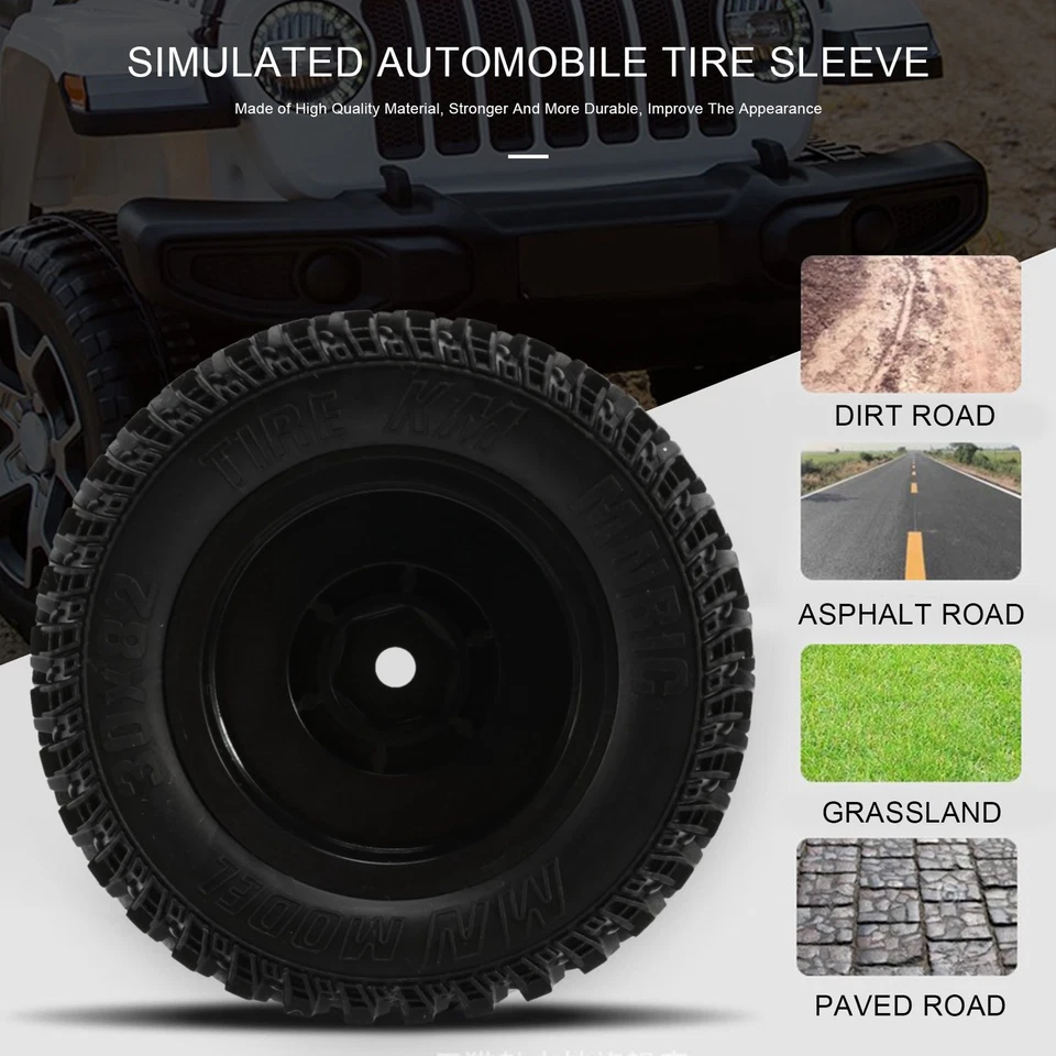 2X(4-Teiliges Gummirad-Reifenset für MN86 1/12 RC Car DIY Upgrade Ersatztei1594 - Bild 4 von 4