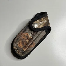 Buck 397 Camouflage Knife Sheath Belt Loop Snap Closure Hunting Outdoor