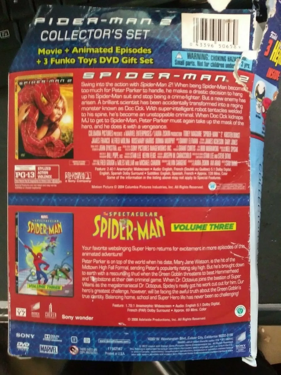 Spider-Man 2 Collector's Set (DVD) BOX TORN (SEE IMAGES)