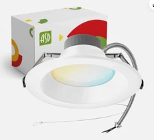 ASD 10 Inch Commercial Canless LED Downlight, Power Adjustable 20/30/40W Ligh...