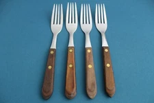 4 Dinner Forks Washington Forge TOWN & COUNTRY Stainless USA 7 1/4"