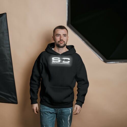 South Carolina SC Reflective Logo Black Pullover Hooded Hoodie - Picture 3 of 3