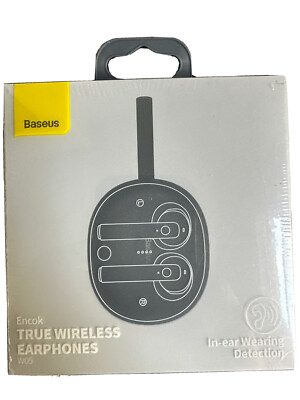 Baseus TWS Earphones Bluetooth 5.0 True Wireless Headset W05 -Black new 