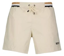 HUGO BOSS BEIGE SHORTS MEN ISLE 50469324131