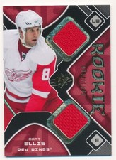 MATT ELLIS 2007-08 SPX #191 SP JERSEY PATCH RC ROOKIE #0094/1599 MINT