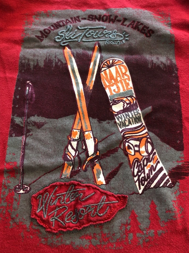 Naartjie Kids длинным рукавом хлопок футболка "Mountain-Snow-Lakes" размер 8 - Изображение 3 из 4