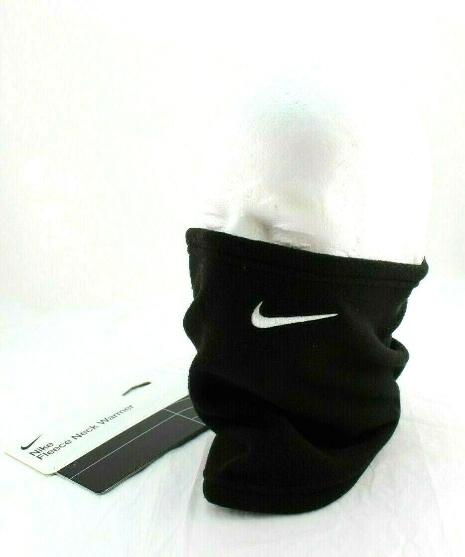 New NIKE Fleece One Size Fits Most Black Lightweight Neck Warmer