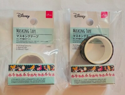 Alice in Wonderland Disney die cut masking tape set Oysters Rabbit Cheshire cat