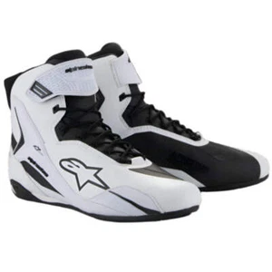 Alpinestars Stella Faster-4 Motorcycle Motorbike Shoes White Black