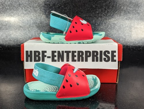 Nike Kawa SE1 Slide Watermelon Pink Green White Toddler Size 5c NIB | eBay