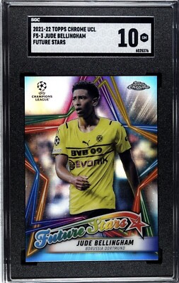 2021-22 Topps Chrome UEFA JUDE BELLINGHAM Future Stars SP SGC 10