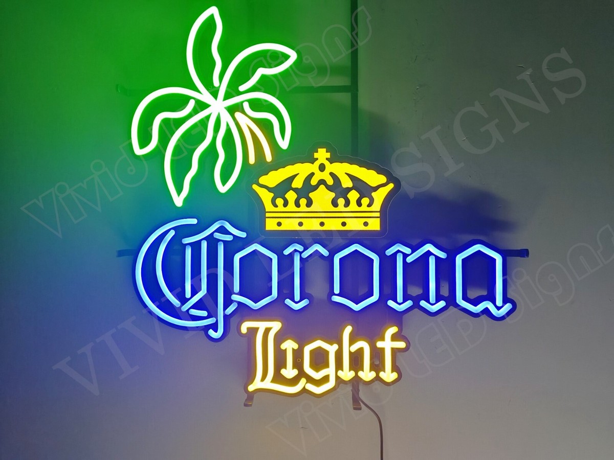 Corona Extra サインライト パネル3枚 店舗用 Corona Light Beer Crown Palm Tree 24