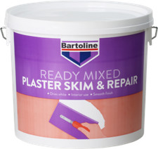 Bartoline Ready Mixed Plaster Skim & Repair 5 Litre tub,collection only. 
