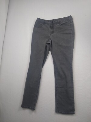 Additions by Chicos Gray denim jeans pants sz 8-10