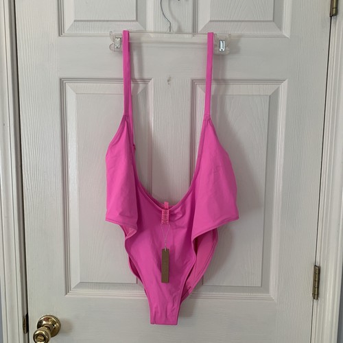 NWT Skims Recycle Swim Cut Out Open Bust One Piece PullOn Swimwear