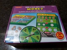 LAKESHORE GRAB AND PLAY MATH GAME MONEY LM256 NEW