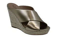 Call It Spring Andrusha Champagne Gold Wedge Sandals. Sz 10. NWD!