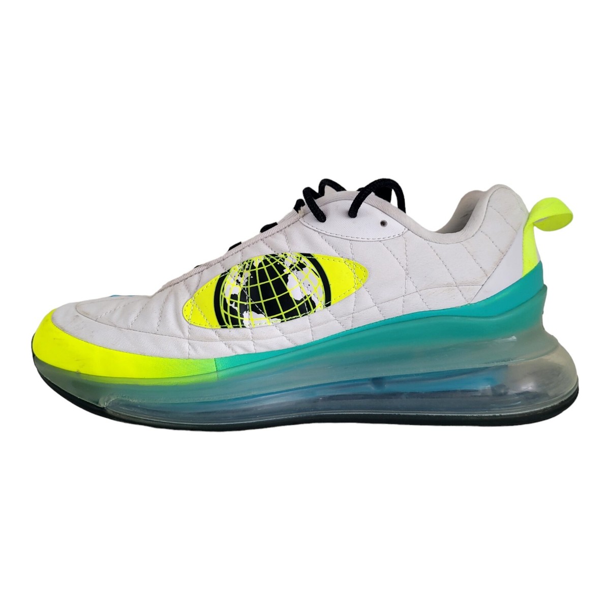 Nike Unisex MX 720 Air Max Worldwide White Lime Green Size 10 UK