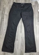 JCP Womens Size 30 / 10 Curvy Bootcut Super Soft Premium Black Denim Jeans