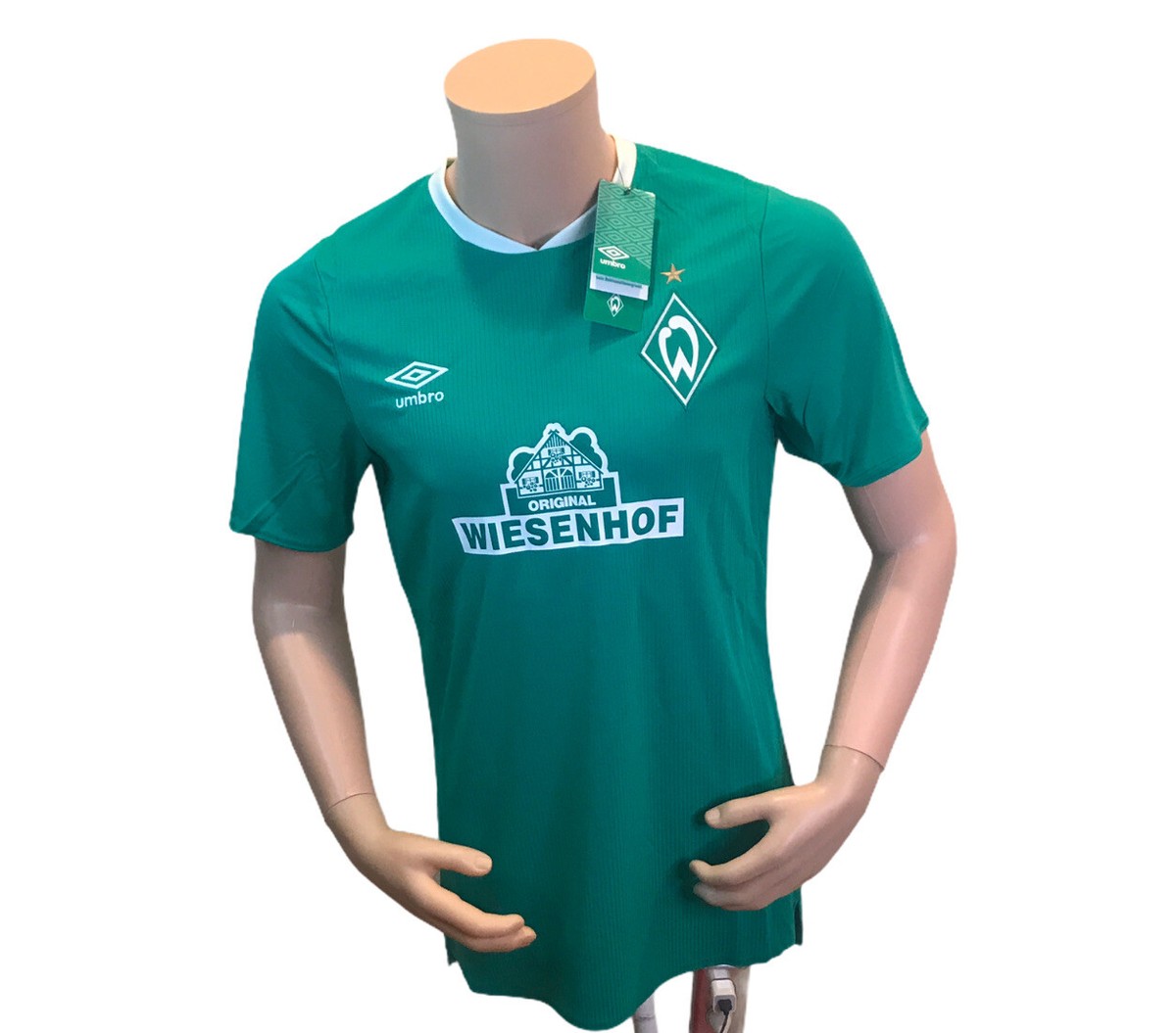 NWT$90 Umbro Mens Football Shirt Green SS Wiesenhof XL | eBay