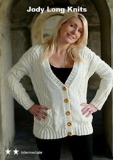 A4 KNITTING PATTERN for ADULT Ladies WOMENS Lovely CARDIGAN
