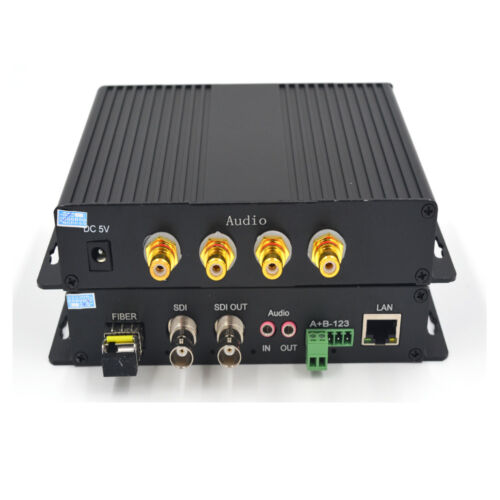 Bidirectional HD-SDI over Fiber optic Media Converters,with Ethernet/RS485 data