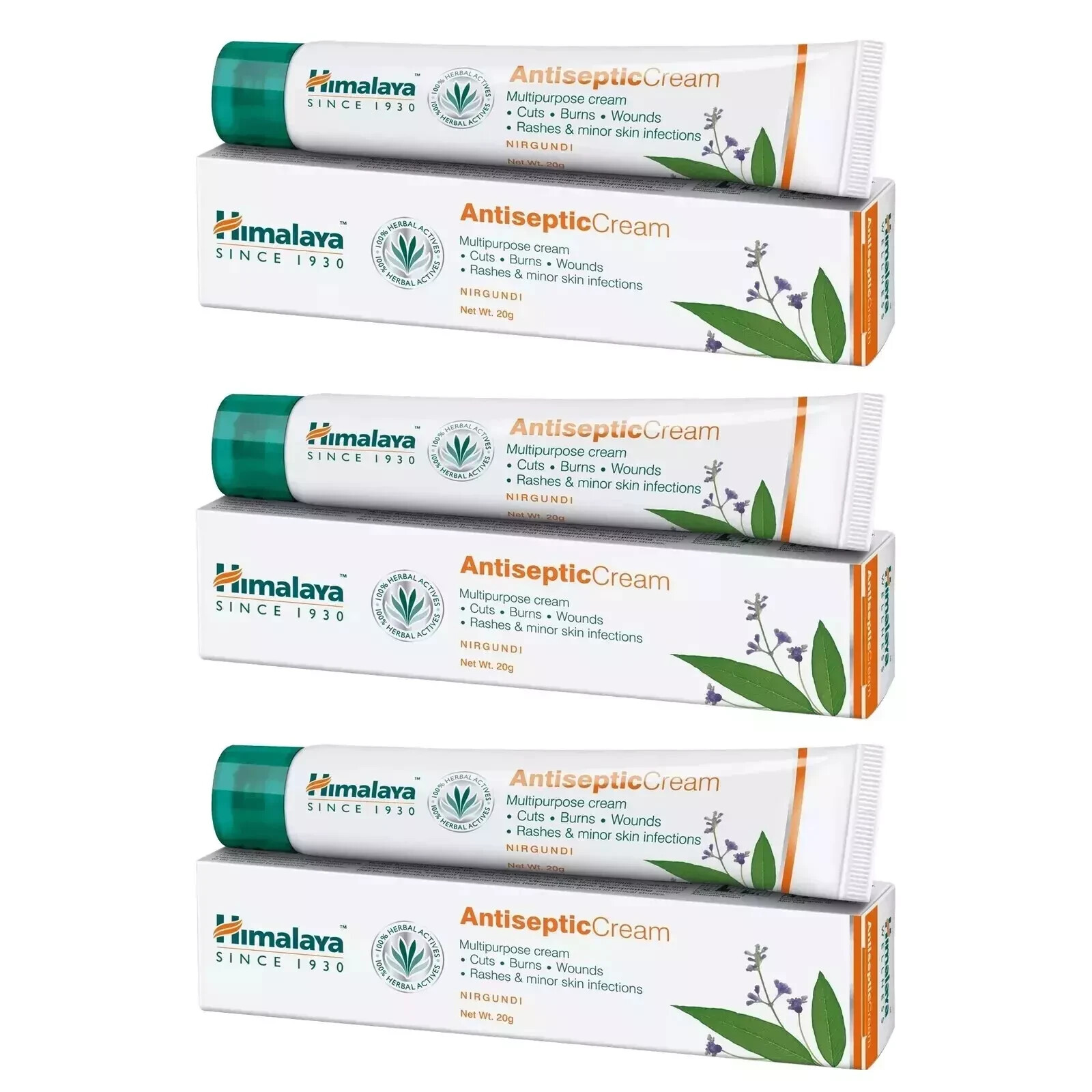 Himalaya Antiseptic Multipurpose Cream 20gm Each (Pack of 3)