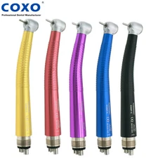 COXO YUSENDENT CX207-C Dental High Speed Air Turbine Handpiece 2/4 Hole Colorful