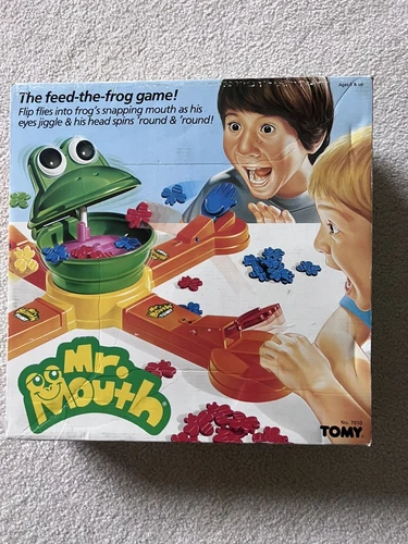 Vintage Board Game Mr. Mouth Milton Bradley 1987 Feed The Frog Animated Game