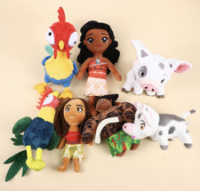 5 Styles New Disney Moana 2 Pua Heihei Maui Soft Plush Stuffed Toys Dolls