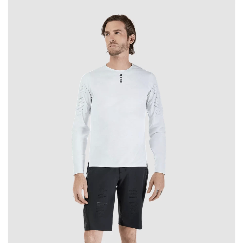 Fox Racing Flexair Pro Ls Jersey Bleu T-Shirt Technique Vtt Descente M - Photo 2/3