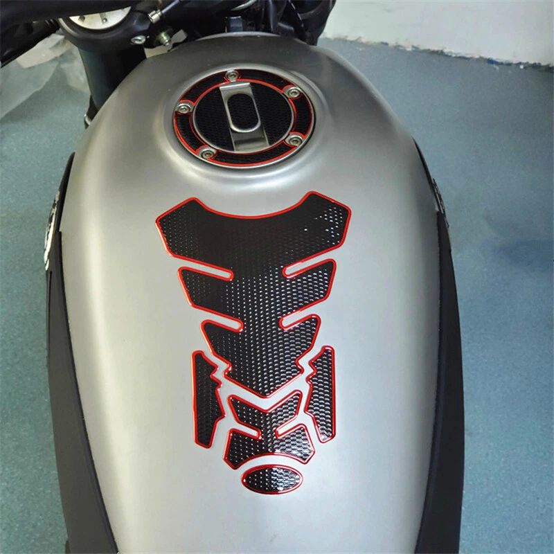 1x Calcomanía decorativa antiarañazos para tanque de combustible de motocicleta en forma de espina de pescado Foto 4 de 4