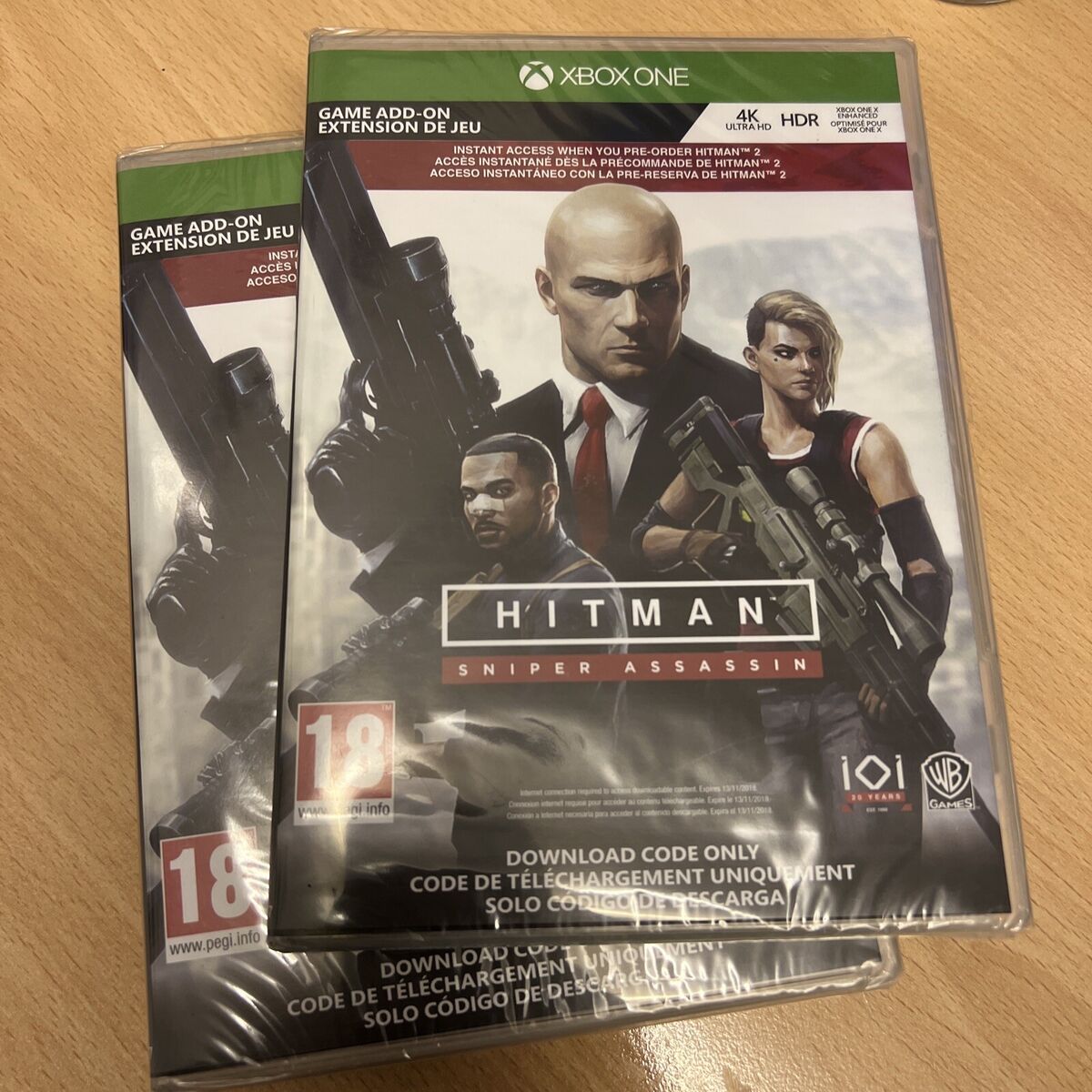 Hitman Sniper Assassin Game Add On Xbox One 4K ultra Hd Boxed Download By  Post