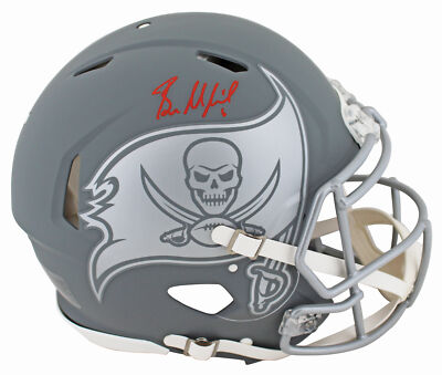 Buccaneers Baker Mayfield Signed Slate Full Size Speed Proline Helmet BAS  Wit