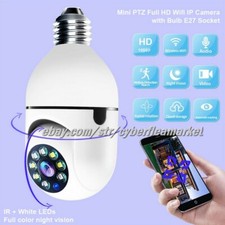360  1080P IP E27 Light Bulb Camera Wi-Fi IR Night AUTOTRACK Wireless YCC365 APP