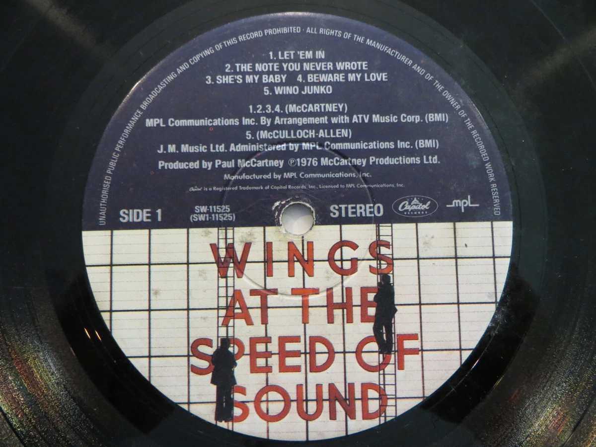 Wings At The Speed Of Sound In Vinyl Records for sale - eBay