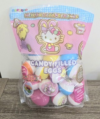 Hello Kitty and Friends 30 Easter Egg Candy Filled Eggs-Plastic New  08/20/27