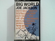 JOE JACKSON BIG WORLD Cassette 1986 A M Records Chrome Tape Pop Rock