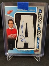 2025-26 UPPER DECK SP GAME USED DRAFT DAY MARKS #30/35 NATE DANIELSON RED WINGS