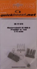 QBT72076 1:72 Quickboost Messerschmitt Bf109G-6 Propeller with Tool (HAS kit)