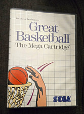 SEGA Great Basketball Sega Master System 1987 Manual Included Sports Game