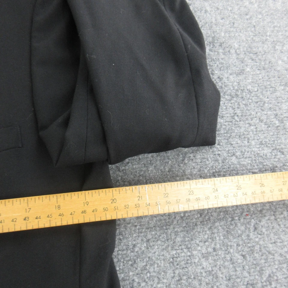 Vintage Givenchy Tuxedo Suit Mens Black Peak Lapel Formal Two Piece Chequers - Image 4 of 4